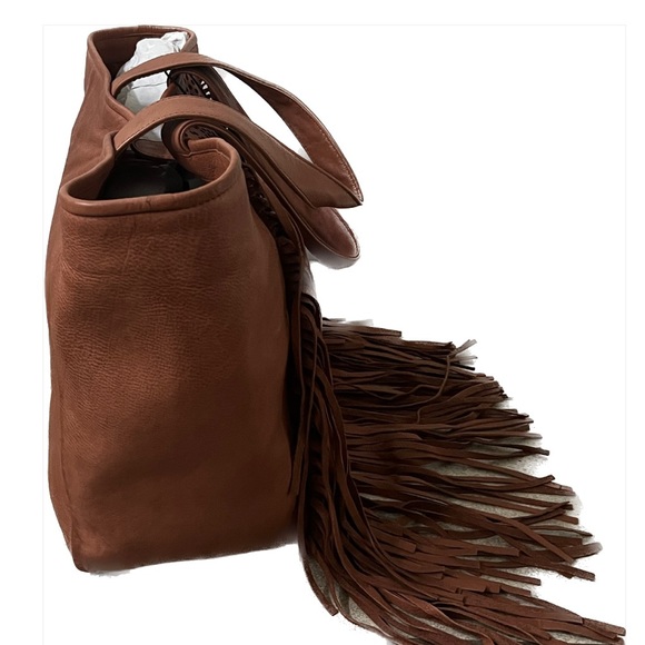 Frye Large Tote!! w fringe - Picture 3 of 12